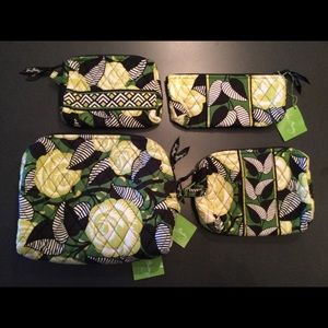Vera Bradley Cosmetic set in retired La Neon Rose